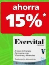 Evervital zuckont cap 780mg caj c/45
