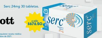 Farmacia San Pablo Serc tab 24mg caj c/30 oferta