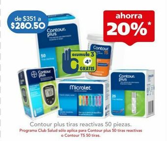 Farmacia San Pablo Contour plus glucometro c/1pz oferta