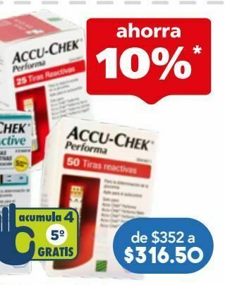 Farmacia San Pablo Accu chek performa tiras caj c/25 oferta