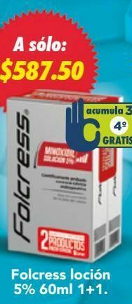 Folcress locion 5% fra c/60ml 1+1