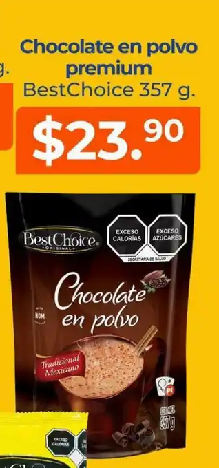Tiendas Neto Chocolate en Polvo Premium BestChoice 357g oferta