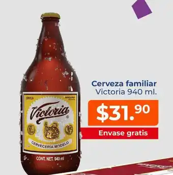 Tiendas Neto Cerveza Familiar Victoria 940ml oferta