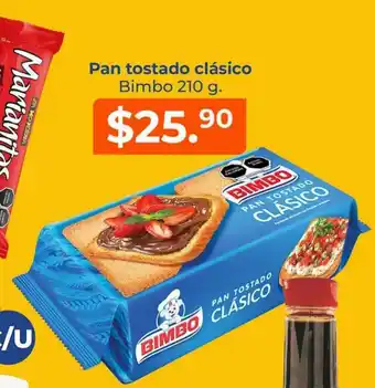 Tiendas Neto Pan Tostado Clasico Bimbo 210g oferta