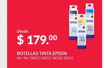 Office Depot Botellas Tinta Epson oferta