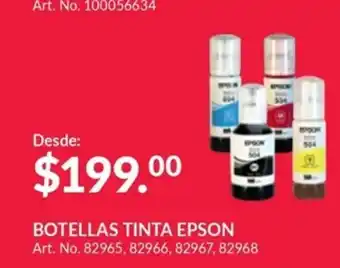 Office Depot Botellas Tinta Epson oferta