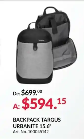 Office Depot Backpack Targus Urbanite 15.6" oferta