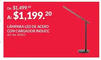 Office Depot Lampara LED de Acero Con Cargador Inducc oferta