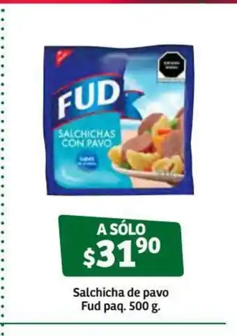 Salchicha de Pavo Fud Paq 500g