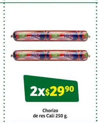 Soriana Súper Chirizo de Res Cali 250g oferta