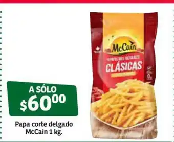Soriana Súper Papa Corte Delgado McCain 1kg oferta