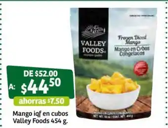 Soriana Súper Mango iqf en Cubos Valley Foods 454g oferta
