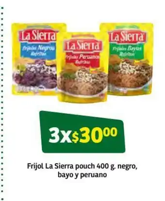 Frijol La Sierra Pouch 400g Negro Bayo y Peruano