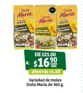 Variedad de Moles Doña Maria de 360g