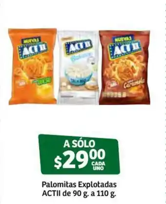 Palomitas Explotadas ACTII de 90g a 100g