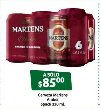 Soriana Súper Cerveza Mertens Amber 6pack 330ml oferta