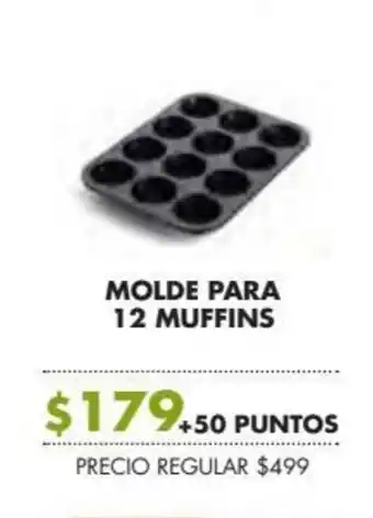 Soriana Súper Molde para 12 Muffins oferta