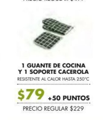 Soriana Súper 1 Guante de Cocina Y 1 Soporte Cacerola oferta