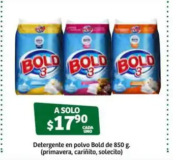 Detergente en Polvo Bold de 850g