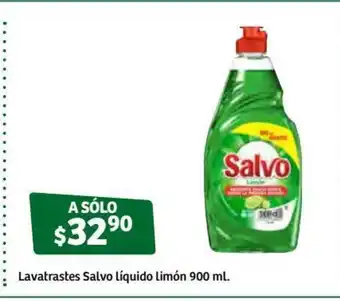 Soriana Súper Lavatrastes Salvo Liquido Limon 900ml oferta
