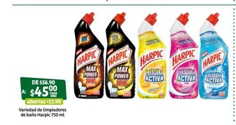 Soriana Súper Variedad de Limpiadores de Baño Harpic 750ml oferta
