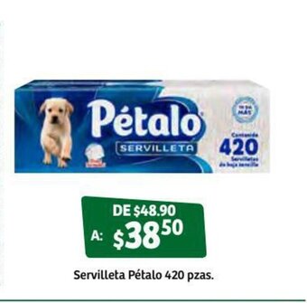 Soriana Súper Servilleta Petalo 420 pzas oferta