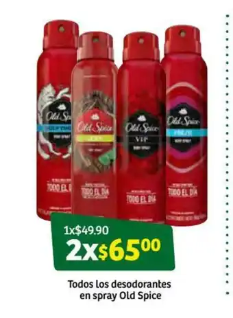 Soriana Súper Todos los Desodorantes en Spray Old Spice oferta