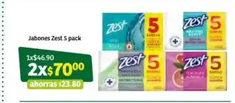Jabones Zest 5 Pack