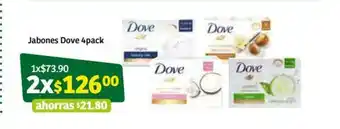 Jabones Dove 4 Pack