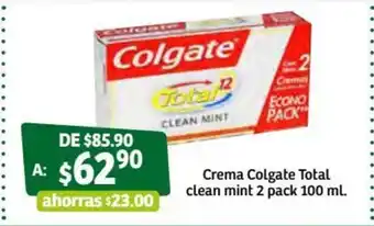 Crema Colgate Total Clean Mint 2 Pack 100ml