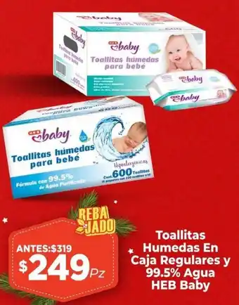 HEB Heb baby toallitas humedas oferta