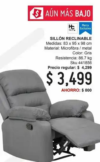 Sodimac Homecenter sb sillon reclina promo oferta