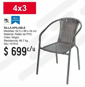 Sodimac Homecenter silla negro oferta