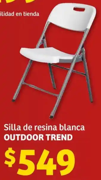 Soriana Mercado OUTDOOR TREND silla de resina blanca oferta