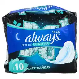 Farmacias YZA ALWAYS ULTRAFINA NOCHE SECA 10 PZS oferta