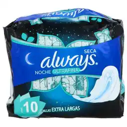 Farmacias YZA ALWAYS ULTRAFINA NOCHE SECA 10 PZS oferta