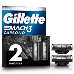 Farmacias YZA Gillette Mach3 Carbono 2 Pzas oferta