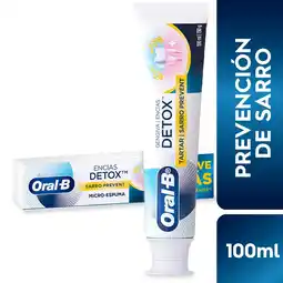 Farmacias YZA Oral B Crema Dent Detox Anti Sarr 100Ml oferta
