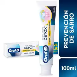 Farmacias YZA Oral B Crema Dent Detox Anti Sarr 100Ml oferta
