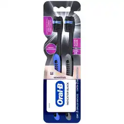 Farmacias YZA ORAL B INDICATOR CHARCOAL CEPILLO DENTAL SUAVE 2 PZAS oferta