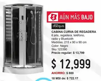 Sodimac Homecenter Cabina curva de regadera oferta