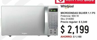 Microondas silver sin grill de 1.1 p3