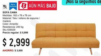 Sofa cama amarillo