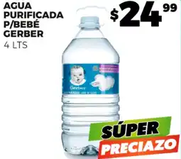 Merco Agua purificada p/bebé gerber oferta
