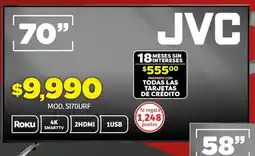 Soriana Híper JVC smart tv 70" oferta