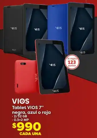 Soriana Híper Vios tablet 7" oferta