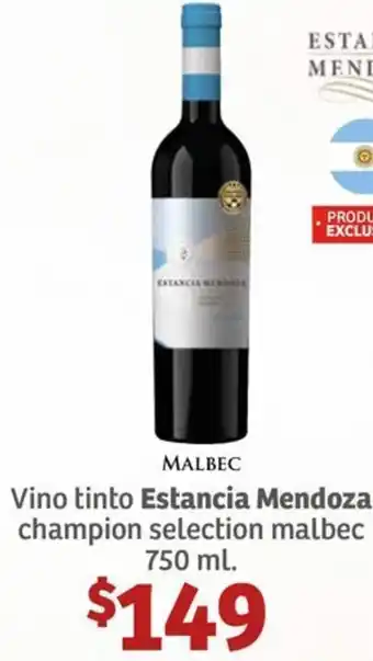 Soriana Híper Estancia Mendoza vino tinto champion selection malbec oferta