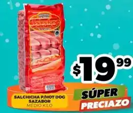 Merco Sazabor - salchicha p/hot dog oferta