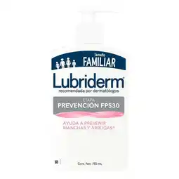 Farmacias YZA Lubriderm Prevencion Fps30+ 750Ml oferta