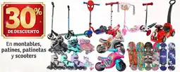 En montables, patines, patinetas y scooters